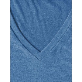 [Cherry Print T-Shirt] Women's Casual Summer V-Neck T-Shirt with Red Cherry Print and Happy Ankle-Day Applique Detail, Short Sleeve Graphic Tee