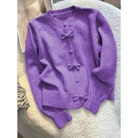 New Retro Buttoned Sweater Women's Fashionable Cardigan Top Soft and Cozy Knitwear